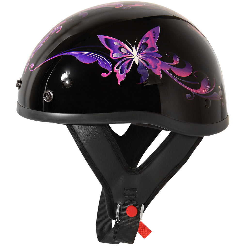 Motorcycle helmet 2024 with butterflies