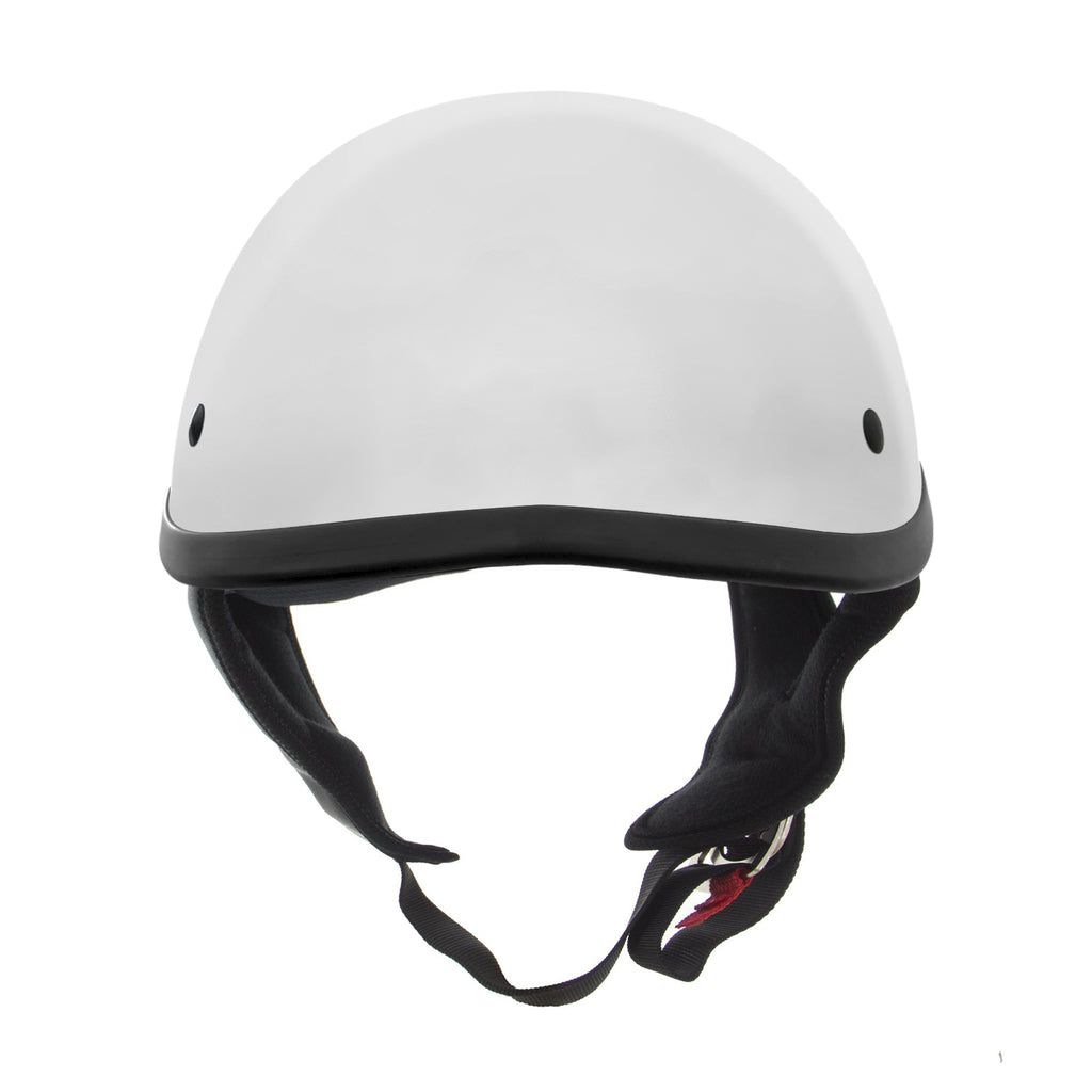 core white half helmet motorcycle MyLeatehr • Premium leather products for bikers