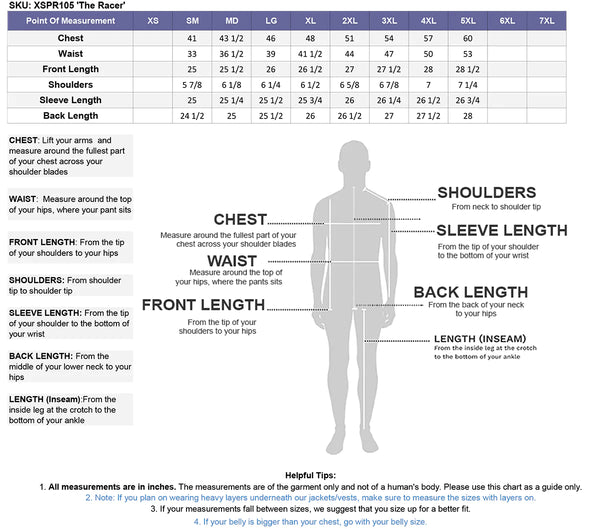Xelement XSPR105 Men's 'The Racer' Black Armored Leather Racing Jacket