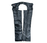 Xelement B7700 Motorcycle Leather Chaps for Men - Comfort Elastic Thigh High Grade Black Cowhide Overpants