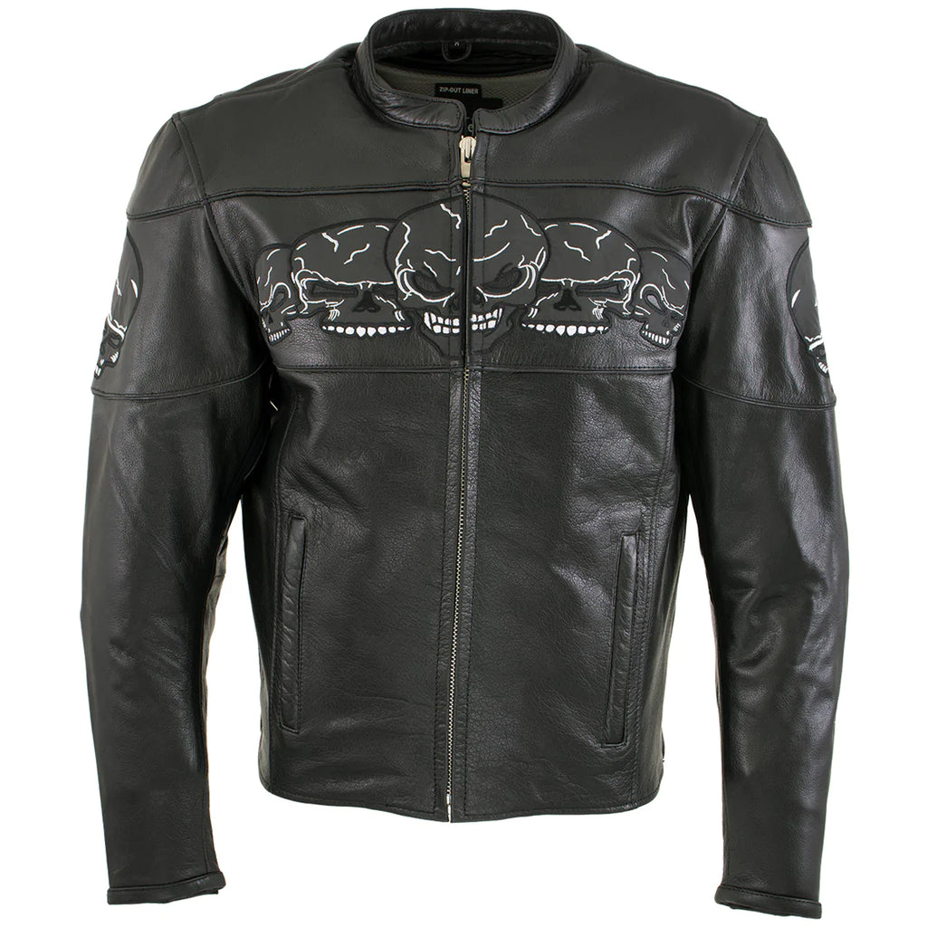 leather jacket USA製 UGFashions Men's Brando Studded Spikes Rock Punk Motorcycle