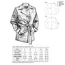 Ladies Lucky Leather 248 Cowhide Leather Coat with 3 Button Closure and Belt