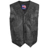 Men's Patriotic Vietnam Leather Vest