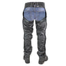 Xelement BXU3026CL 'Drifter' Men's Black Leather Chaps