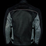 Xelement CF505 Black Advanced Tri-Tex Mesh Motorcycle Jacket For Men with X Armor Protection - Premium Lightweight Breathable Textile Biker Coat