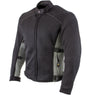 Xelement CF505 Black Advanced Tri-Tex Mesh Motorcycle Jacket For Men with X Armor Protection - Premium Lightweight Breathable Textile Biker Coat