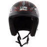 Outlaw Helmets HT50 Hustler Glossy Black Vegas Motorcycle Open Face Helmet for Men & Women DOT Approved - Adult Unisex Open Face Helmet for Bike ATV UTV Chopper Cruiser Skateboard