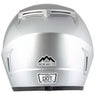 Snow Master TX45 Ultra Light Weight Silver Dual Sport Snowmobile Motorcycle Full Face Helmet for Men & Women - DOT Approved for Bike Scooter ATV UTV Chopper Skateboard
