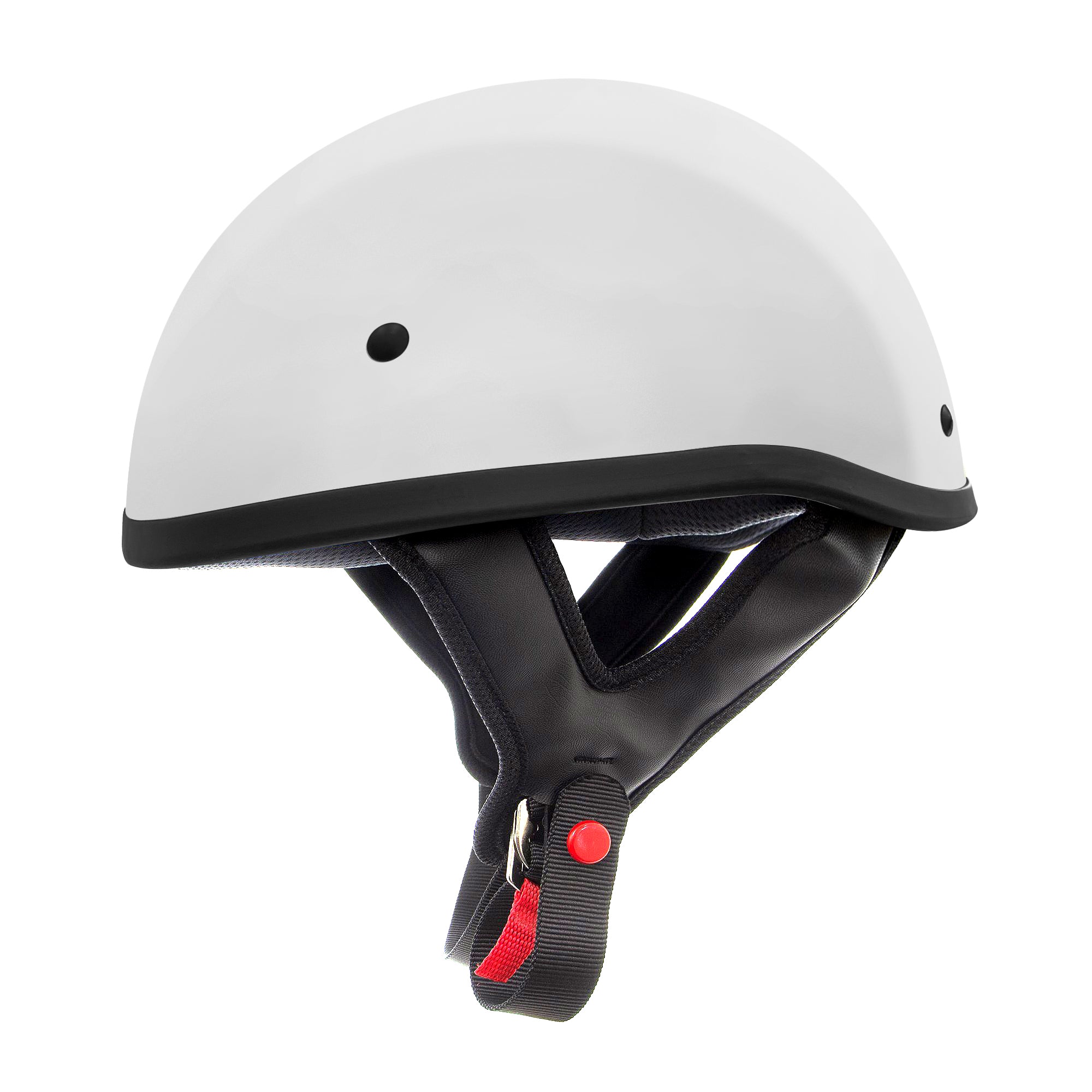 Outlaw Helmets T68 Glossy White Motorcycle Helmet for Men & Women DOT Approved