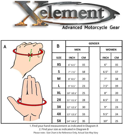 Xelement XG852 Men's Black Insulated Leather Deerskin Gauntlet Motorcycle Gloves