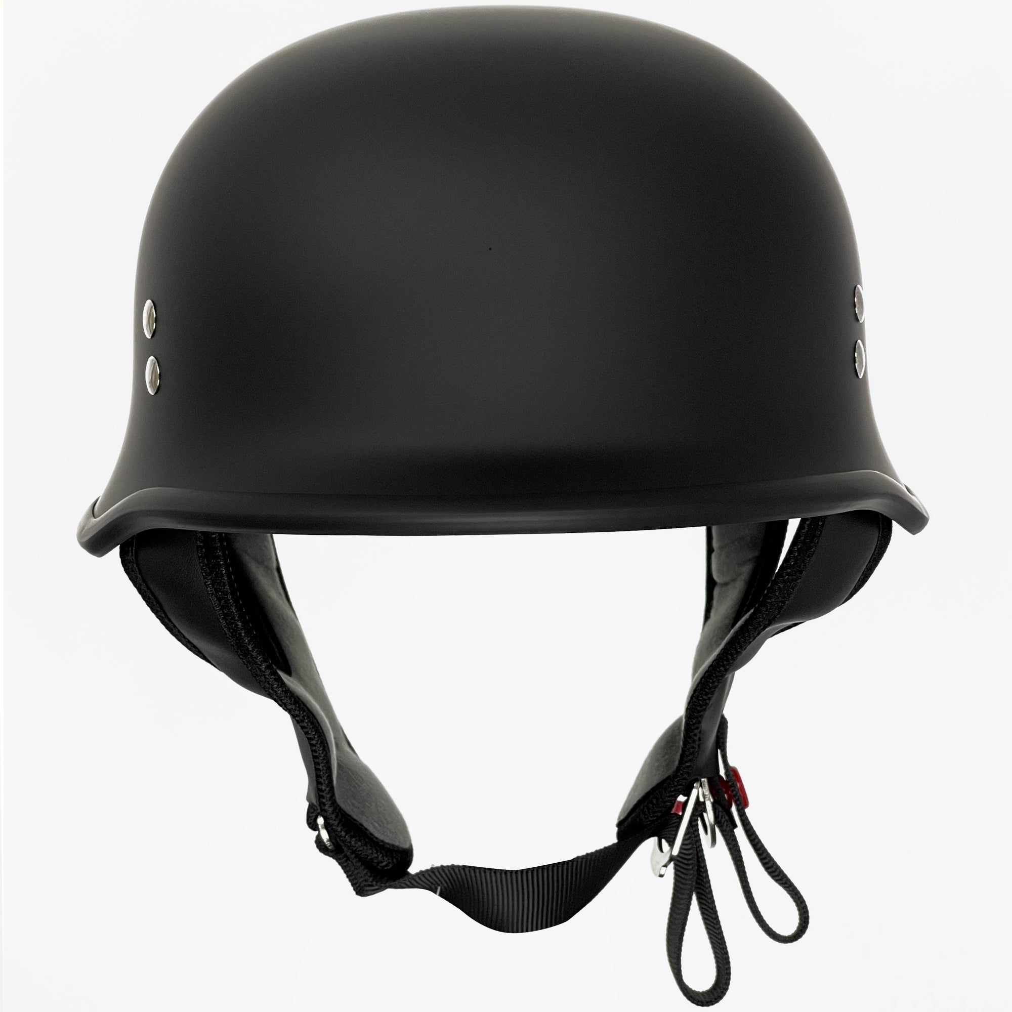 dot approved german motorcycle helmet Style Half Helmet Skull Cap Adult Men Women Shell Helmet, Retro Face Helmet for Cruiser Scooter Chopper (XL) : Automotive profile design eliminates the bulky mushroom head look D.O.T. German- Dull Black XS