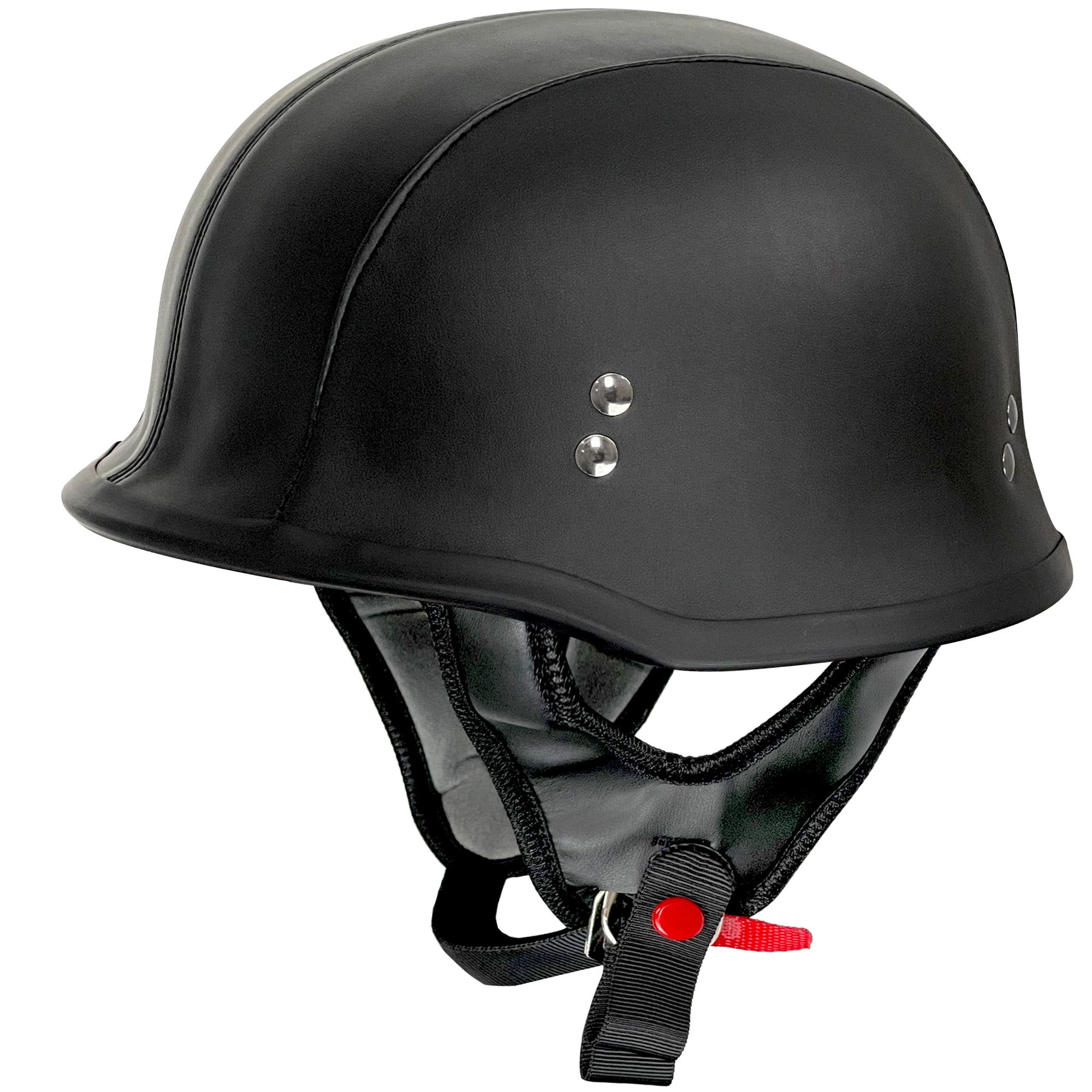 bike helmet in german Motorcycle Half Helmet, Style DOT Approved Adult Men Women Retro Open Face Bike-Helmets for Adults, Half Shell Helmets(M, Black) : Automotive plush liner that provides an extra layer of comfort Leather Helmet German Motorcycle Helmet