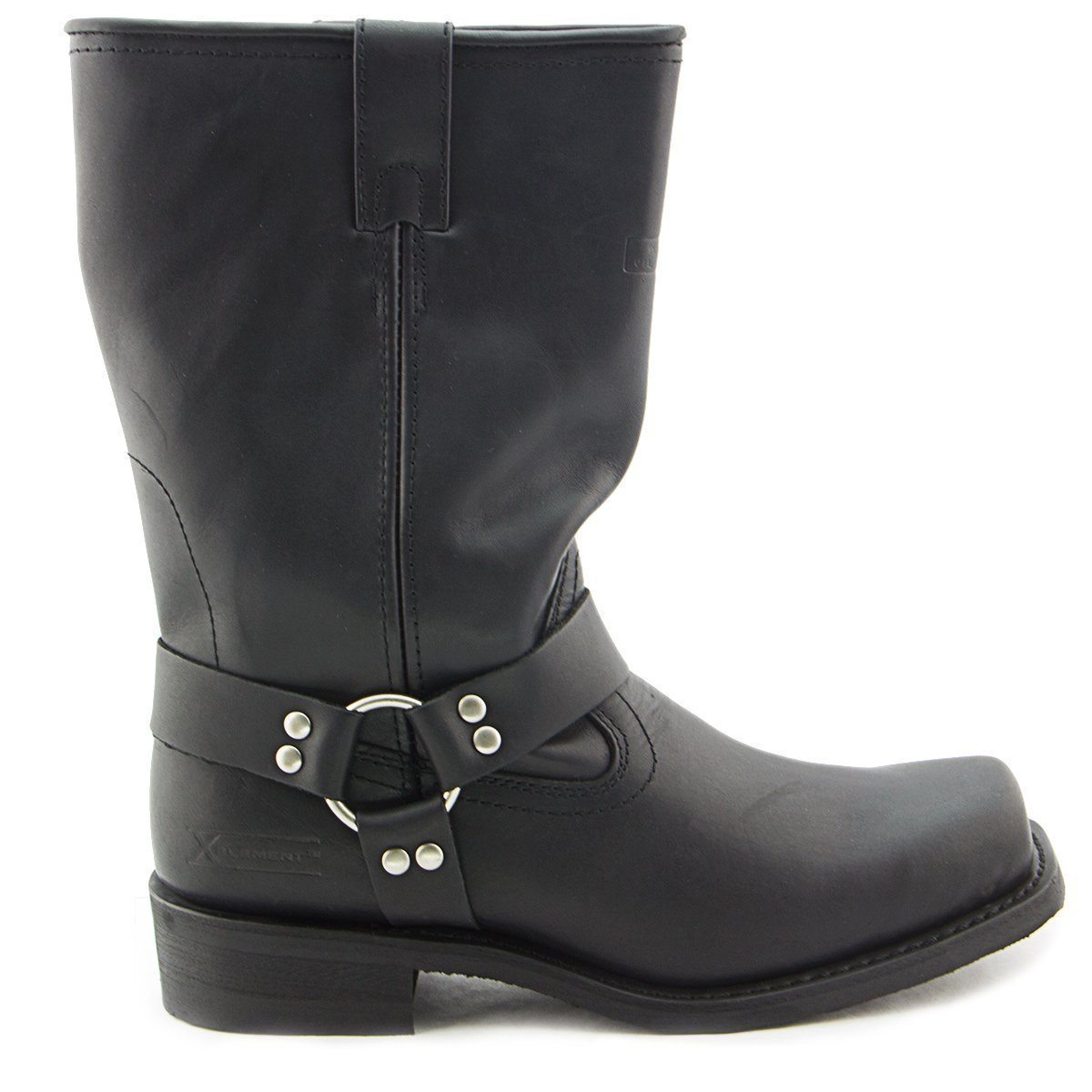 X Element Xelement 1442 'Classic' Men's Black Harness Motorcycle Biker Boots