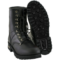 Xelement 1446 'Vigilant' Men's Black Logger Boots with Inside Zipper