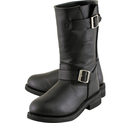 Xelement 2440 'Classic' Women's Black Advanced Engineer Motorcycle Biker Boots