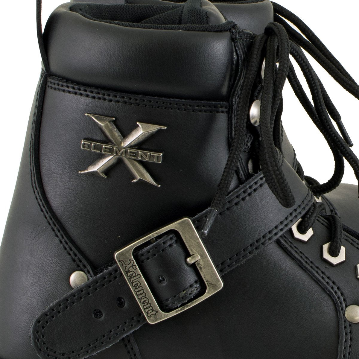 X Element Xelement 2469 Women's Black Advanced Lace Up Motorcycle Biker Boots