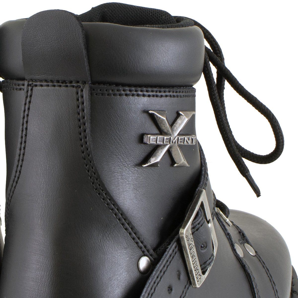 X Element Xelement 2469 Women's Black Advanced Lace Up Motorcycle Biker Boots
