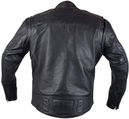 Xelement XS-3349 Evade Mens Black Leather Motorcycle Jacket