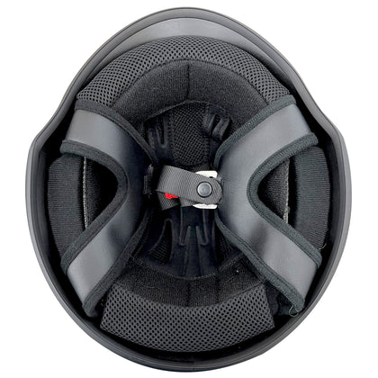 Outlaw Helmets T99 Black Iron Cross German Style Motorcycle Half Helmet for Men & Women DOT Approved - Adult Unisex Skull Cap for Bike Scooter ATV UTV Chopper Skateboard