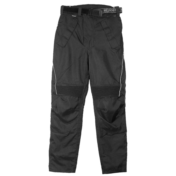 Xelement CF2131 Men's 'Road Racer' Black Tri-Tex Motorcycle Racing Pants  with X-Armor Protection