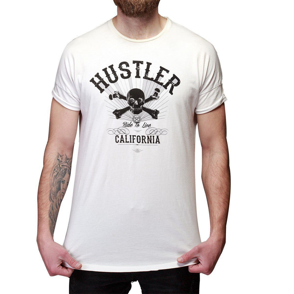 BKYS Hustler ラインストーン Tシャツ ホワイト L hst-580-white-1200_a776dbb1-