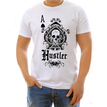 Men's Officially Licensed Hustler HST-660 'Hustler Ace of Spades' White T-Shirt