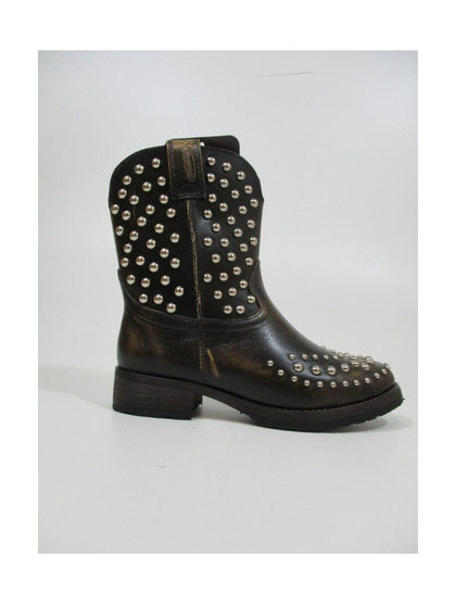 Xelement LU8032 Womens Cowgirl Stud Leather Boots