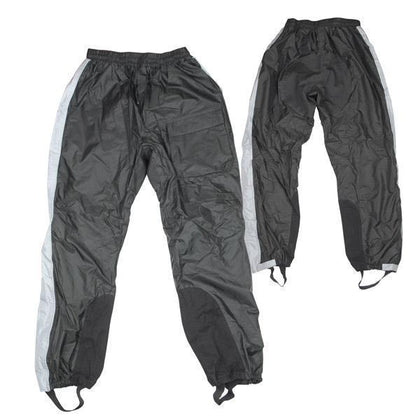 Xelement RN2695 Men's Black/Gray 2-Piece Motorcycle Rainsuit