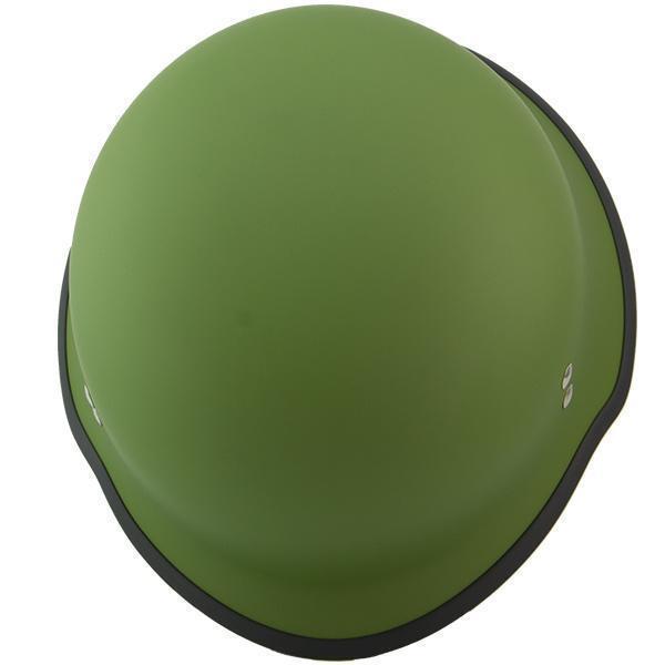 bike army helmet Outlaw Helmets N10 NOVELTY Green German Style Motorcycle Half Helmet for Men & Women