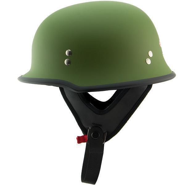 army style bike helmet MyLeatehr • Premium leather products for bikers